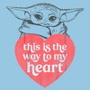 Boy's Star Wars The Mandalorian Valentine's Day Grogu This is the Way to my Heart T-Shirt - 2 of 4