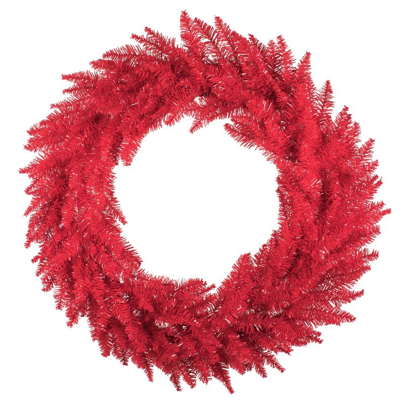 Vickerman Red Fir Artificial Christmas Wreath, 1 of 6