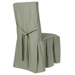 Green Cotton Duck Dining Chair Slipcover - Simply Shabby Chic