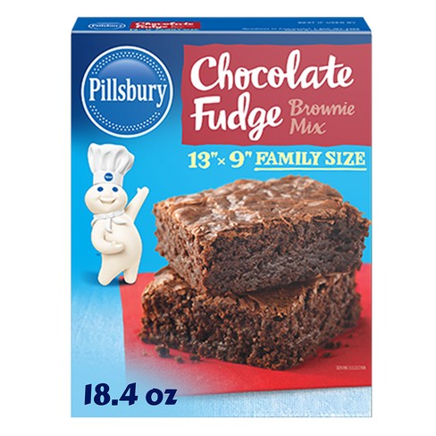 Pillsbury Baking Chocolate Fudge Brownie Mix - 18.4oz - image 1 of 4