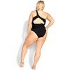 FOX & ROYAL | Women's Plus Size Alena 1 Piece - black - 16W - 3 of 4