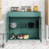 Bathroom Cabinet Wall Mounted, Metal Medicine Cabinet with 2 Doors, Wall Mounted Utility Cabinet for Bathroom Laundry Room Kitchen - 2 of 4