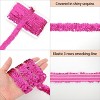 Alilang Elastic Sequin Trim, 1.2 Inch 3 Row Flat Glitter Paillette Sequin Ribbon, Metallic Stretch Sequin Strip Sewing DIY Craft, 5 Yards - 3 of 4