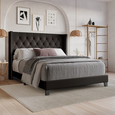 Home Design Homer Tufted Upholstered Panel Bed