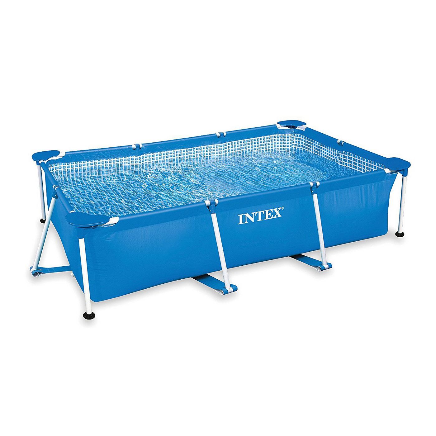 Intex 8.5ft x 26in Rectangular Frame Above Ground Backyard Swimming Pool, Blue - image 1 of 6