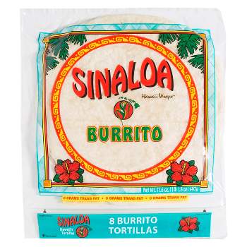 Sinaloa Burrito Size Hawaii Wraps - 17.6oz/8ct