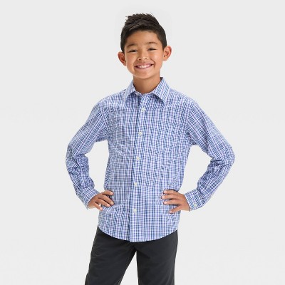 Boys' Long Sleeve Button-Down Dress Shirt - Cat & Jack™