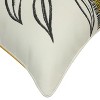 Outdoor Decor by Commonwealth Half Yellow Print Outdoor Pillow Cover 18" x 18" Multi (Cover Only) - 4 of 4