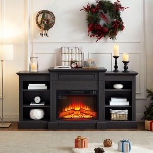 Sapphtopaz TV Stand Media Entertainment Console for TVs Up to 65" Entryway Table with Large Open Storage Shelves for Living Room, Bedroom - 1 of 4