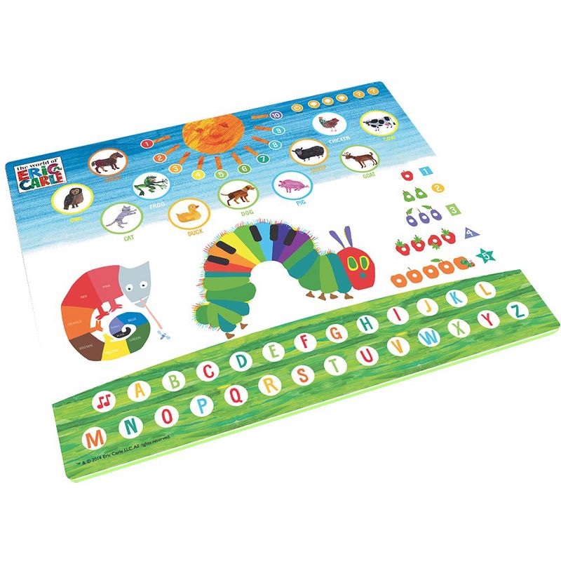 Eric Carle's The Very Hungry Caterpillar Interactive Learning Mat, Teach Your Child Animals, Shapes and Colors in Three Languages, 3 of 6