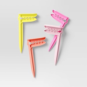 4pk Towel Clips Warm Colorway - Sun Squad™ - 1 of 3