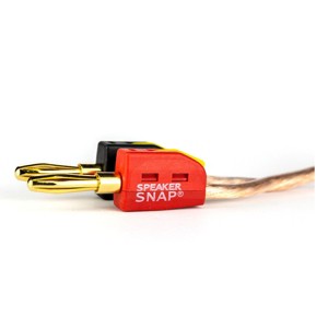 Speaker Snap 50 Count of Fast & Secure Banana Plugs, Gold Plated, 12-24 AWG, for Home Theaters, Speaker Wire, Wall Plates, and Receivers - 1 of 4
