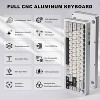 YUNZII AL66 Wireless Mechanical Keyboard,65% Knob Control Aluminum Gaming Keyboard, Gasket Mounted RGB Keyboard(Milk Switch, Silver) - 2 of 4