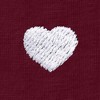 Dalix Lil Heart Face Embroidered Lightweight Relaxed Jersey Tee Summer Cute Short Sleeve T Shirt Womens - 2 of 4