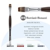 Borciani e Bonazzi Unico Synthetic Mongoose Artist Paint Brush - Series 801 Flat - Size #16 - Watercolors, Oil & Acrylic Paint - Handcrafted in Italy, - 2 of 4