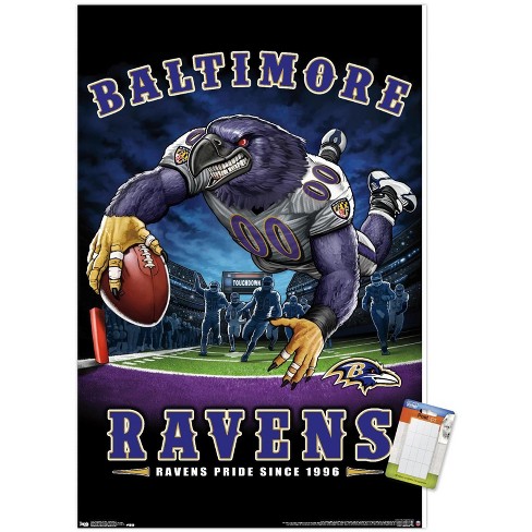 Trends International Nfl Baltimore Ravens - Lamar Jackson 18 Framed Wall  Poster Prints Black Framed Version 14.725 X 22.375 : Target