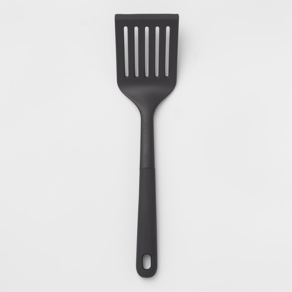 Nylon Slotted Turner Spatula with Soft Grip - Made By Design&amp;#8482;
