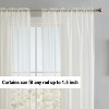 HLC.ME Sheer Voile Transparent Window Treatment Rod Pocket Curtain Panels - Set of 2 - 3 of 4