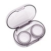 Unique Bargains Simple Oval Contact Lens Case Purple 1 Set - 3 of 4