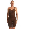 DOMETOUR Sport Sleeveless Slim Fit Jumpsuits for Women Tummy Control - 2 of 4