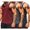 COOFANDY Men's Workout Tank Tops Pack Dry Fit Sleeveless Running Shirts Gym Muscle Bodybuilding T Shirts - 2 of 4