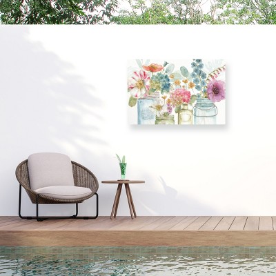 Lisa Audit 'Rainbow Seeds Flowers X' Canvas Art
