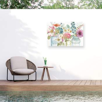 "Rainbow Seeds Flowers X" Outdoor All-Weather Wall Decor