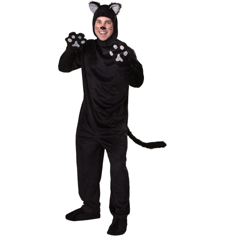 HalloweenCostumes.com Adult Black Cat Costume, 1 of 2