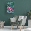 Canvas Wall Art - Sarah Manovski  'Flamingo in the Jungle' Wall Art for Living Room, Bedroom, or Office Décor by Trademark Fine Art - 4 of 4