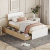 NicBex Twin Size Platform Bed Frame with 2 Drawers for Adults/Boys/Girls - 2 of 4