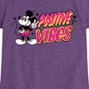 Girls' - Disney - Positive Vibes Fitted Short Sleeve Graphic T-Shirt - 2 of 4