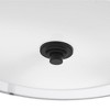 Alina 2-Light Matte Black Semi-Flush Mount Ceiling Light with White Linen Inner Shade - Globe Electric: ETL Listed, Metal Body - 2 of 4