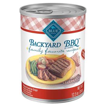 Blue Buffalo Family Favorite Recipes In Gravy with Beef Wet Dog Food Backyard BBQ - 12.5oz