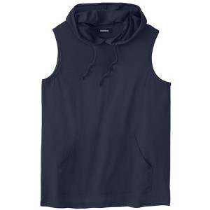 KingSize Men's Big & Tall Lightweight Muscle Hoodie Tee - 1 of 4