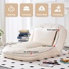 Cotton Filled Folding Floor Sofa Chair with Soft Cushion and Adjustable Backrest, Plush Lounge Seat for Gaming and Relaxation-Baofuwish - 3 of 4