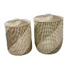 Set of 2 Contemporary Sea Grass Storage Baskets Brown - Olivia & May - image 3 of 4