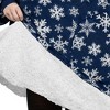 PAVILIA Wearable Blanket Hoodie Adults, Faux Shearling Cozy Oversized Hooded Sweatshirt, Warm Fleece Two Pockets - 3 of 4
