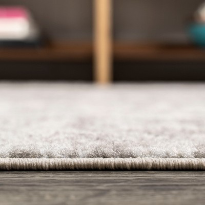 Medallion Mirage Gray and Cream 8' x 10' Synthetic Area Rug