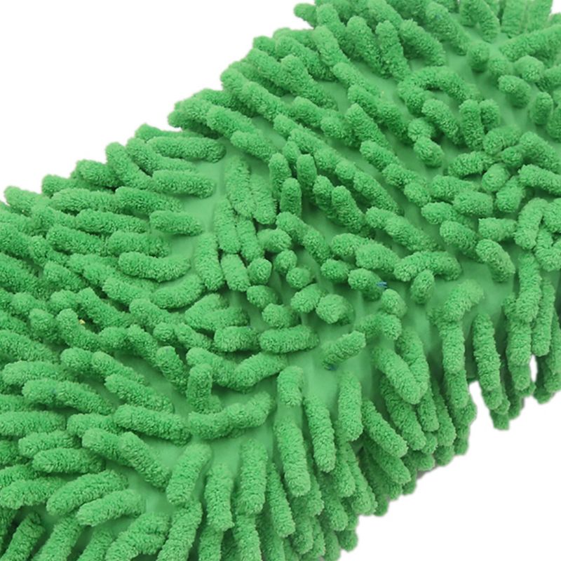Unique Bargains 8-Shape Microfiber Fiber Chenille Sponge Car Wash Cleaning Glove Brush Pad Green 9.8x5.1x2.8inches, 5 of 7