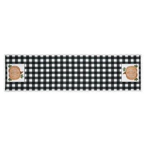 Annie Black Check Pumpkin Runner 12x48 VHC Brands - 1 of 4