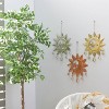 Set of 3 Iron Eclectic Sun and Star Windchime Gold/Bronze/Silver - Olivia & May: Indoor Decorative Bells, Made in India - 2 of 4