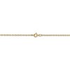 Black Bow Jewelry 0.8mm, 14k Yellow Gold, Baby Rope Chain Necklace - 4 of 4