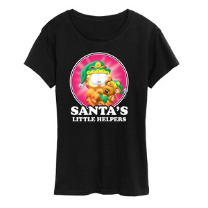 Women's - Garfield - Santas Little Helpers Short Sleeve Graphic T-Shirt - 1 of 4