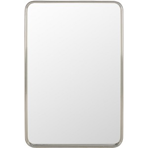 Base Mirror - 24" x 36" - MRR4006 - Chrome - Safavieh - 1 of 4