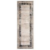 Border 2x6 Machine Washable Runner Rug Non Slip Extra Thin Low Pile Carpet Indoor Soft Foldable Floor Mat for Hallway Entryway Kitchen Laundry - 3 of 4