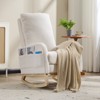 NicBex Accent Rocking Chair,Teddy Nursery Glider Rocker with Side Pocket,Comfy Armchair with Extendable Footrest for Living Room,Bedroom,Nursery - 2 of 4