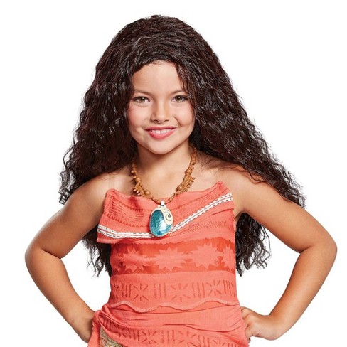 Kids Deluxe Disney Moana Halloween Wig Target