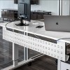 Stand Up Desk Store Under Desk Cable Management Tray Black Horizontal Computer Cord Raceway and Modesty Panel - 2 of 4