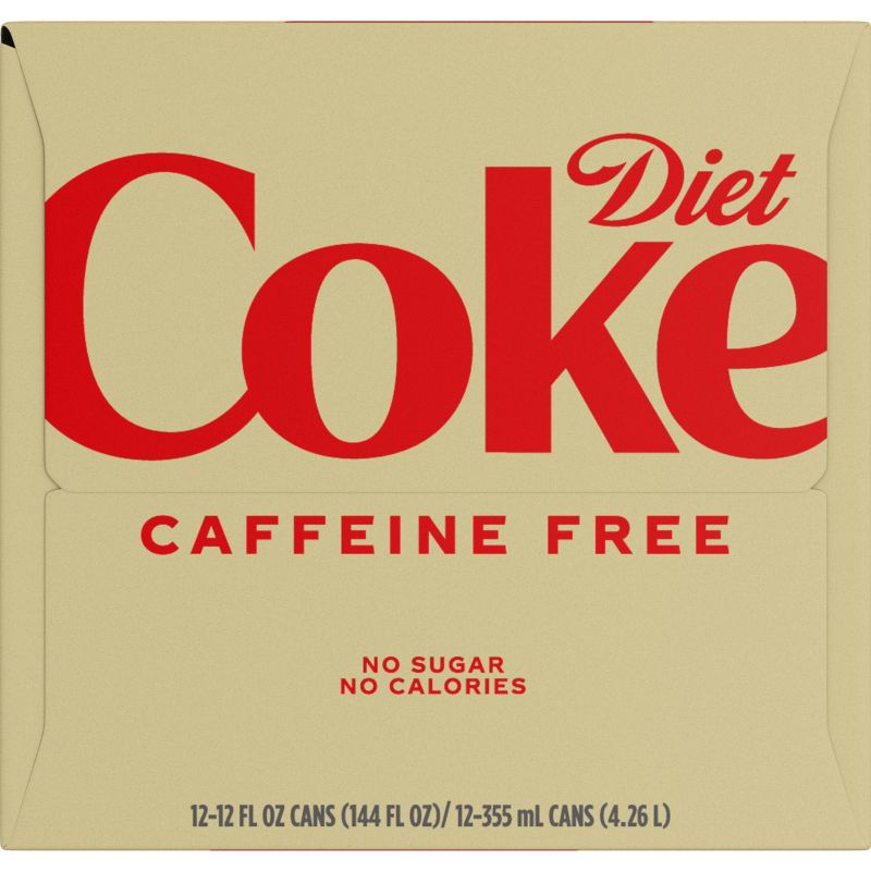 Diet Coke Caffeine Free - 12pk/12 fl oz Cans, 4 of 10