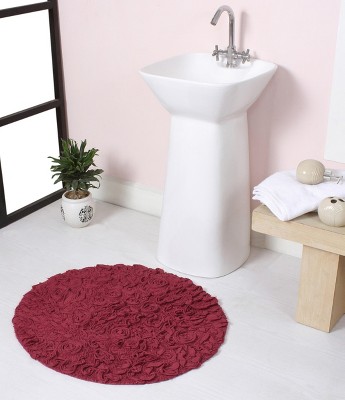 Bell Flower Collection Cotton Floral Pattern Tufted Bath Rug - Home Weavers